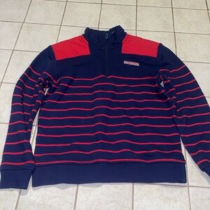 Vineyard Vines Boys Quarterzip Sweater Sz Large